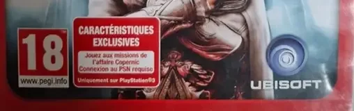 Assassin's Creed: Brotherhood, the PEGI square on its front