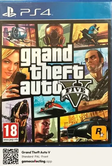Grand Theft Auto V PlayStation 4, PAL box front