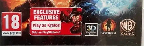 Mortal Kombat, the PEGI square on its front