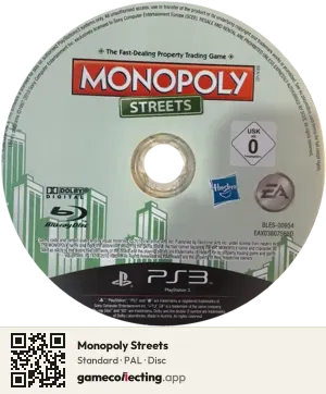 Monopoly Streets PlayStation 3, PAL disc