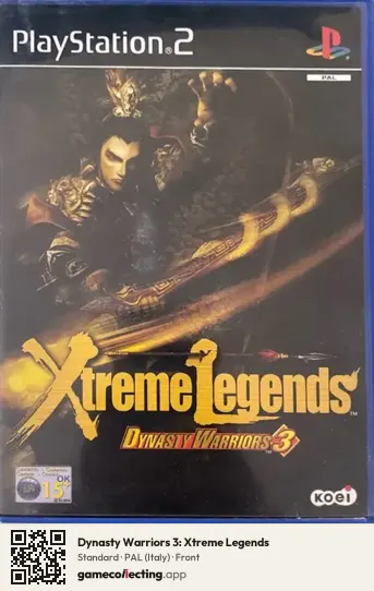 Dynasty Warriors 3: Xtreme Legends PlayStation 2, Italy box front