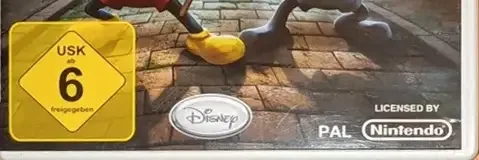 Disney Epic Mickey 2: The Power of Two, the USK square on its front