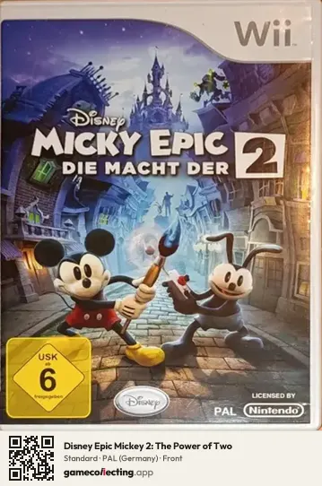 Disney Epic Mickey 2: The Power of Two Nintendo Wii, Germany box front