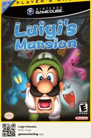 Luigi's Mansion Nintendo GameCube, NTSC box front