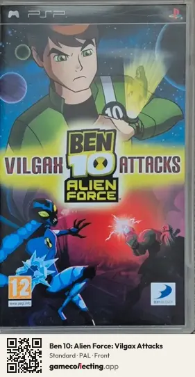 Ben 10: Alien Force: Vilgax Attacks PlayStation Portable, PAL box front