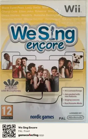 We Sing Encore Nintendo Wii, PAL box front