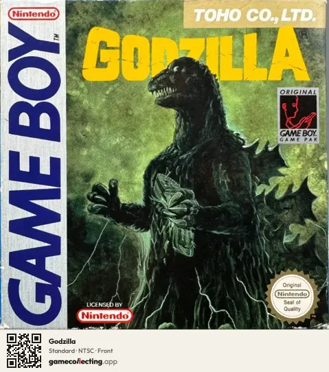Godzilla Game Boy, NTSC box front