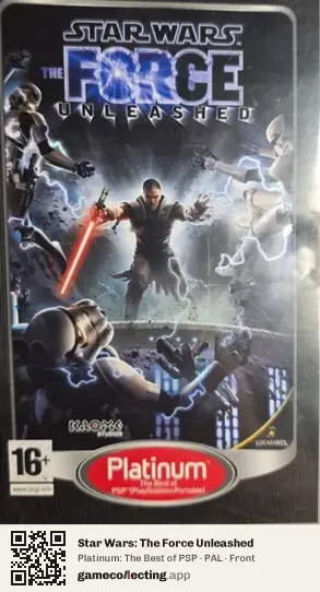 Star Wars: The Force Unleashed PlayStation Portable, PAL box front