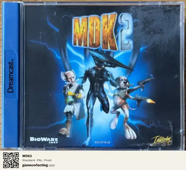 MDK2 Sega Dreamcast, PAL box front