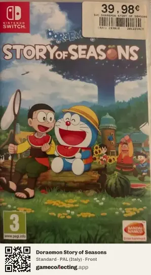 Doraemon Story of Seasons Nintendo Switch, Italy box front