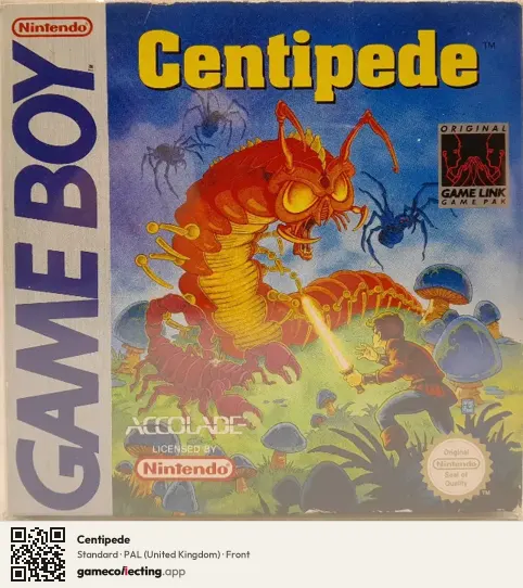 Centipede Game Boy, United Kingdom box front