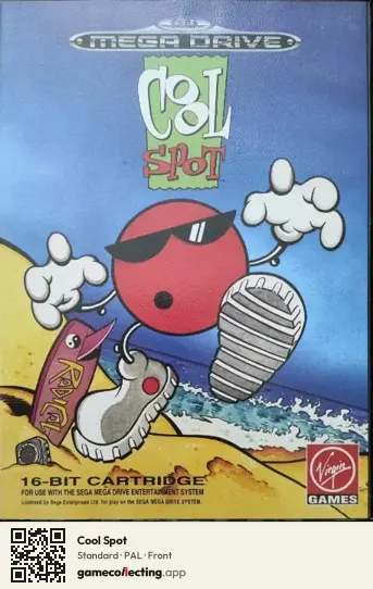 Cool Spot Sega Mega Drive / Genesis, PAL box front
