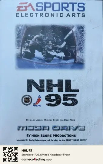 NHL 95 Sega Mega Drive / Genesis, United Kingdom box front
