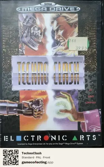 TechnoClash Sega Mega Drive / Genesis, PAL box front