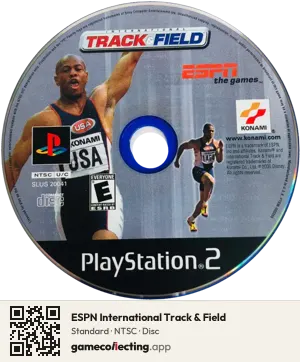 ESPN International Track & Field PlayStation 2, NTSC disc