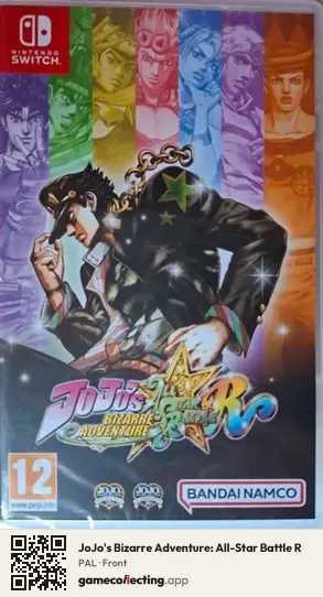 JoJo's Bizarre Adventure: All-Star Battle R Nintendo Switch, PAL box front