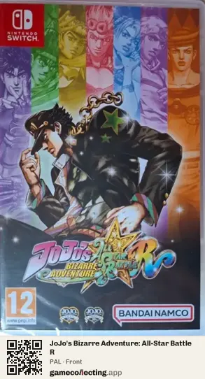 JoJo's Bizarre Adventure: All-Star Battle R Nintendo Switch, PAL box front