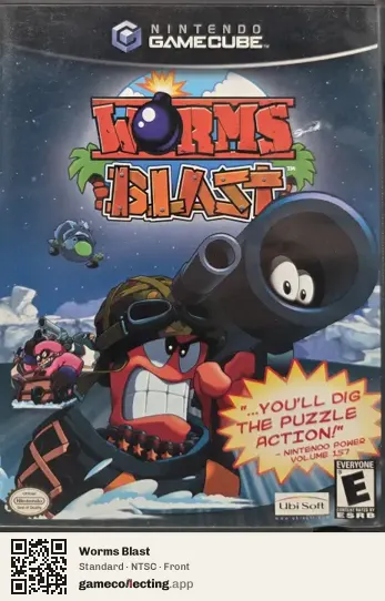 Worms Blast Nintendo GameCube, NTSC box front
