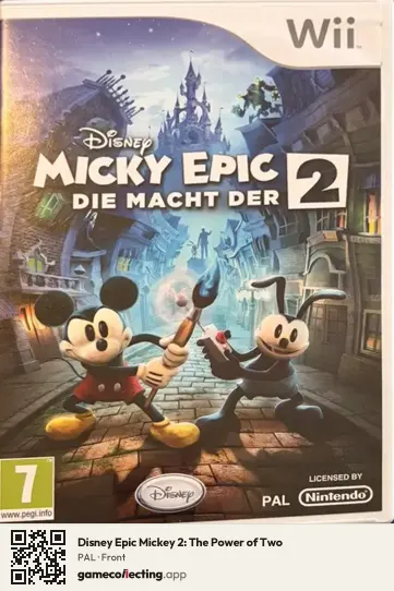 Disney Epic Mickey 2: The Power of Two Nintendo Wii, PAL box front
