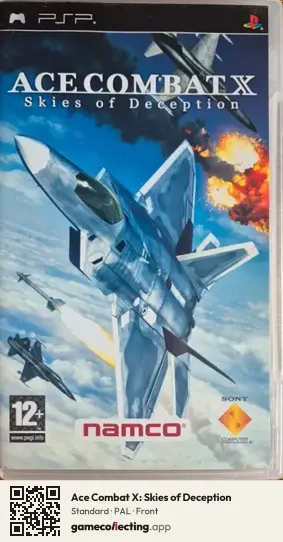 Ace Combat X: Skies of Deception PlayStation Portable, PAL box front