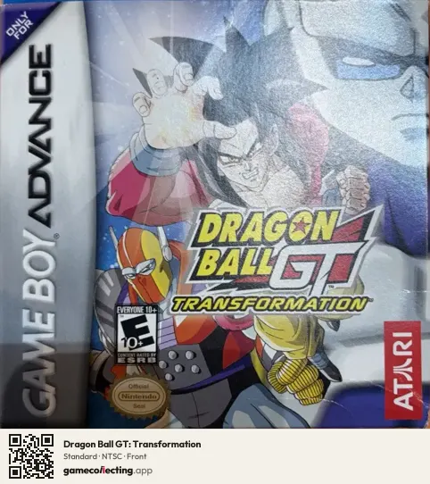 Dragon Ball GT: Transformation Game Boy Advance, NTSC box front