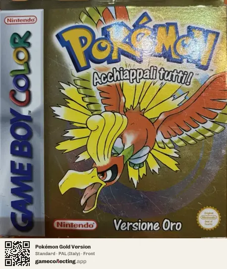 Pokémon Gold Version Game Boy Color, Italy box front