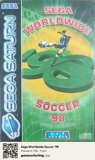 Sega Worldwide Soccer '98 Sega Saturn, PAL box front