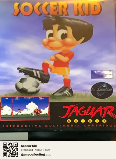 Soccer Kid Atari Jaguar, NTSC box front