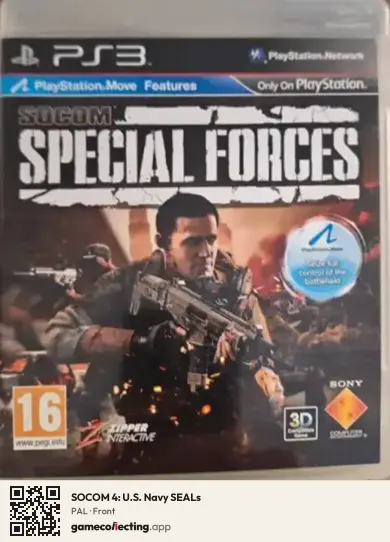 SOCOM 4: U.S. Navy SEALs PlayStation 3, PAL box front