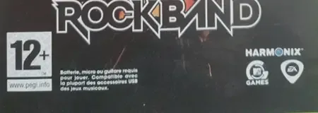 AC/DC Live: Rock Band Track Pack, the PEGI square on its front
