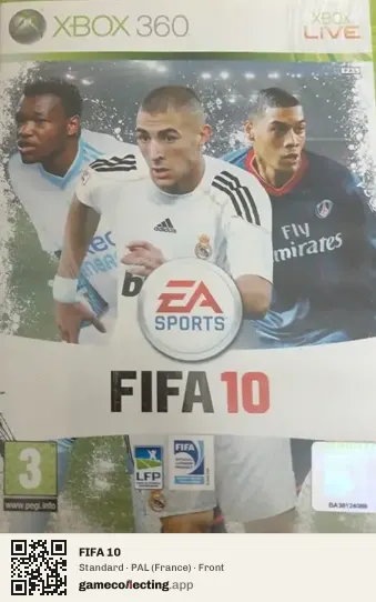 FIFA 10 Xbox 360, France box front