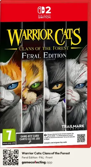 Warrior Cats: Clans of the Forest Nintendo Switch 2, PAL box front