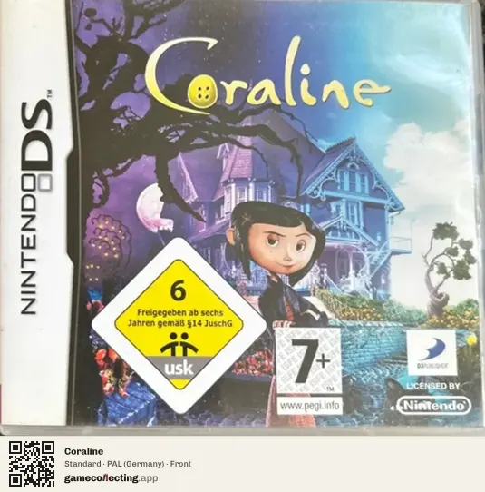 Coraline Nintendo DS, Germany box front