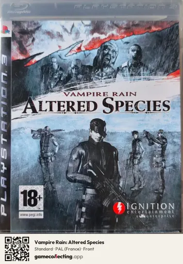 Vampire Rain: Altered Species PlayStation 3, France box front