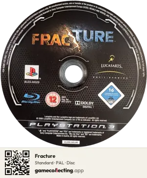 Fracture PlayStation 3, PAL disc