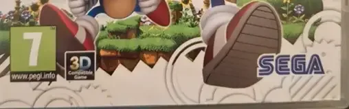 Sonic Generations, the PEGI square on its front
