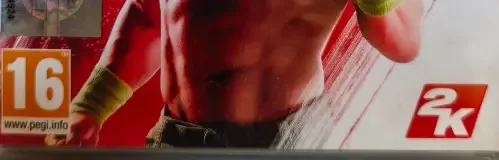 WWE 2K15, the PEGI square on its front