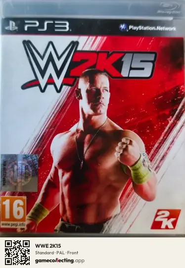 WWE 2K15 PlayStation 3, PAL box front