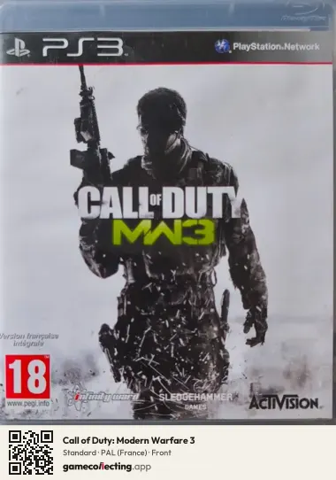 Call of Duty: Modern Warfare 3 PlayStation 3, France box front