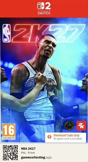 NBA 2K27 Nintendo Switch 2, PAL box front