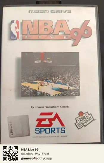 NBA Live 96 Sega Mega Drive / Genesis, PAL box front