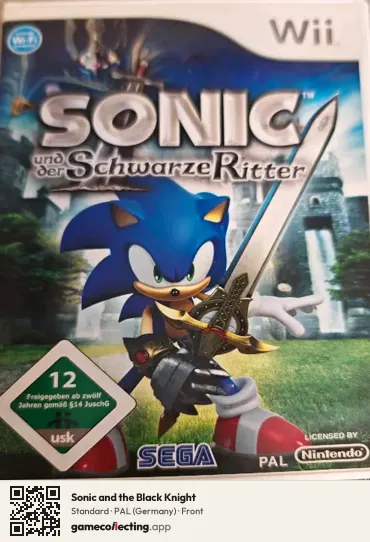 Sonic and the Black Knight Nintendo Wii, Germany box front