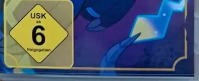 Pokémon Violet, the USK square on its front