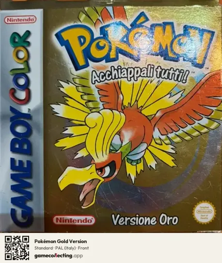 Pokémon Gold Version Game Boy Color, Italy box front