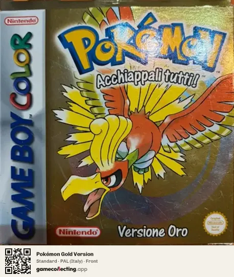 Pokémon Gold Version Game Boy Color, Italy box front