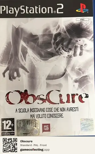 Obscure PlayStation 2, PAL box front
