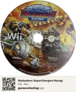 Skylanders: SuperChargers Racing Nintendo Wii, PAL disc