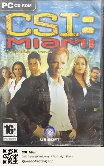 CSI: Miami Computer, Italy box front