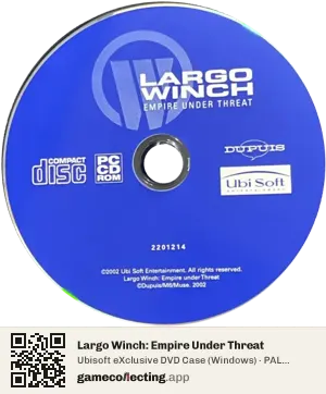 Largo Winch: Empire Under Threat Computer, PAL disc