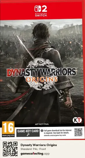 Dynasty Warriors: Origins Nintendo Switch 2, PAL box front